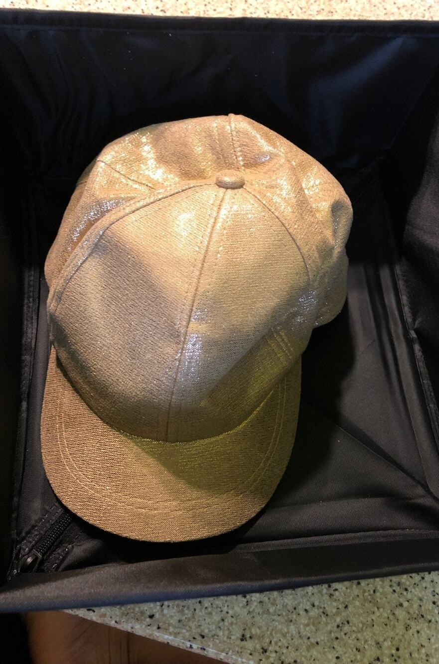 Metallic Gold Snapback Hat